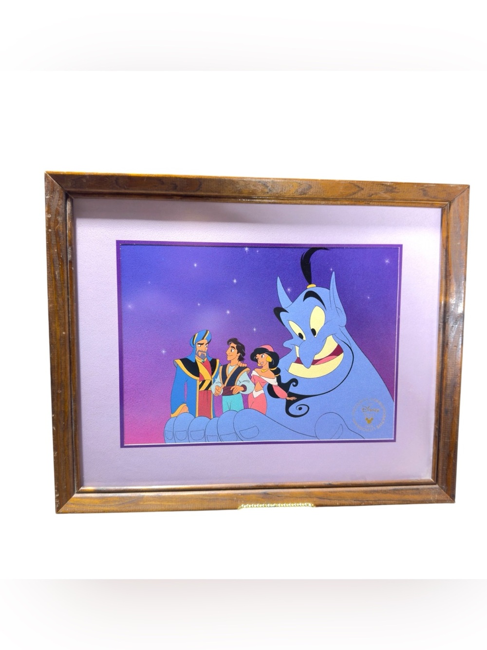 Aladdin And The King Of Thieves Disney 1996 Lithograph Art Framed Childs Room
